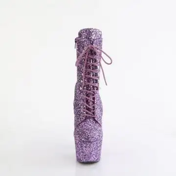 Fialové strip kozačky ADO1020GWR/LVG/M | ADORE-1020GWR Pleaser - zepředu