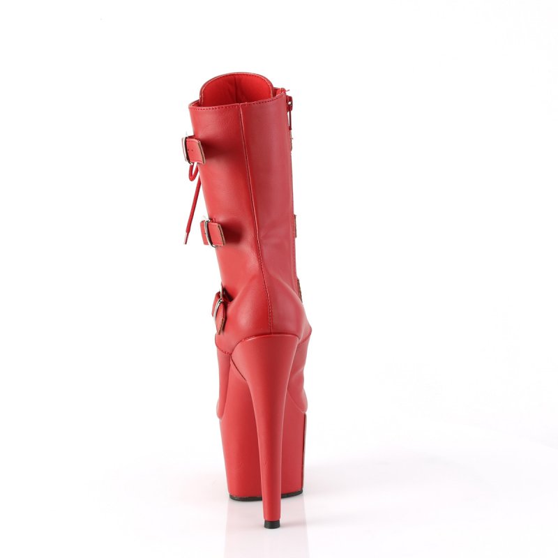 Červené taneční kozačky ADO1043/RPU/M | ADORE-1043 Pleaser - zezadu