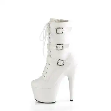 Bílé taneční kozačky ADO1043/WPU/M | ADORE-1043 Pleaser - z vnitřku