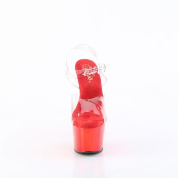 ADO708/C-M/RCH červené sexy boty | ADORE-708 Pleaser - zepředu
