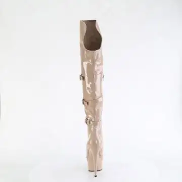 Tělové erotické kozačky DEL3018/ND/M | DELIGHT-3018 Pleaser - zezadu