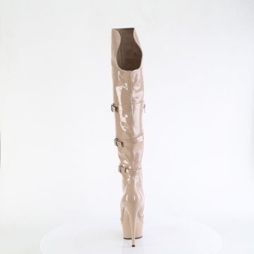 Tělové erotické kozačky DEL3018/ND/M | DELIGHT-3018 Pleaser - zezadu