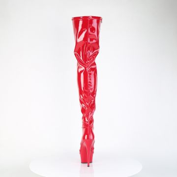 Červené kozačky pro dominy DEL4000/R/M Pleaser | DELIGHT-4000 Pleaser - zezadu Červené kozačky pro dominy DEL4000/R/M Pleaser | DELIGHT-4000 Pleaser - zezadu