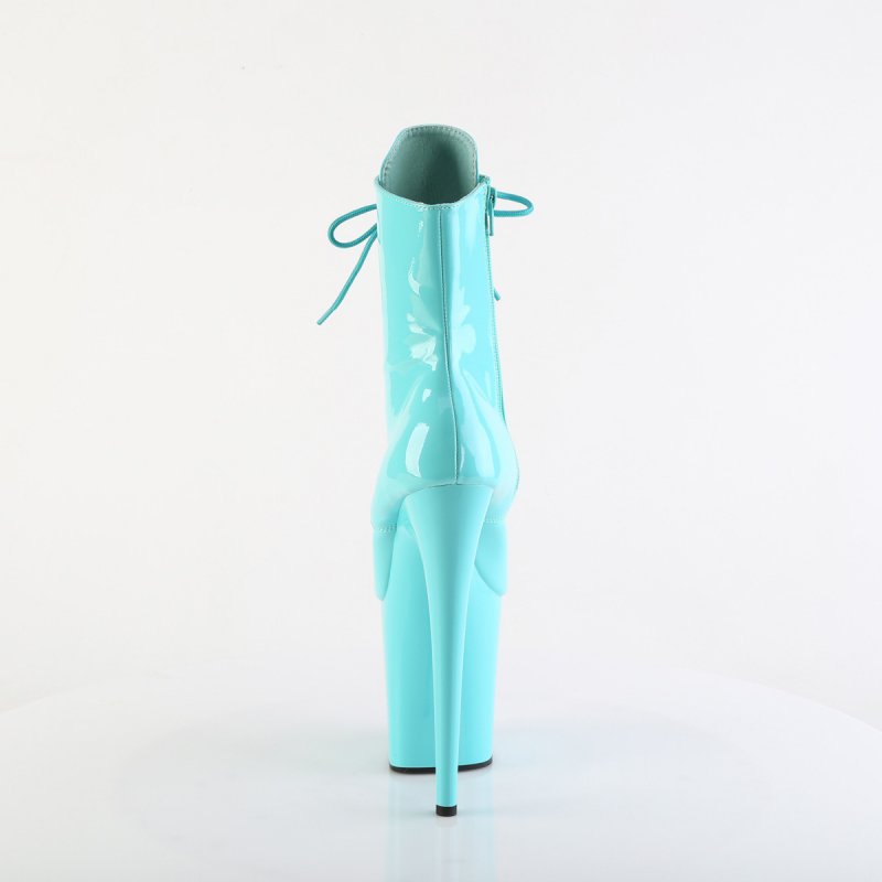 FLAM1020/AQ/M azurové taneční kozačky | FLAMINGO-1020 Pleaser - zezadu