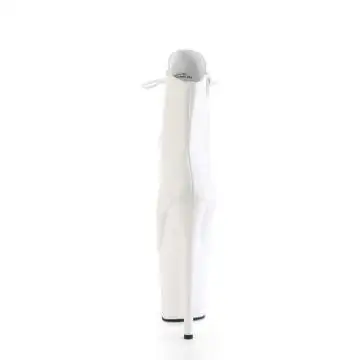 FLAM1020/WPU/M bílé taneční kozačky | FLAMINGO-1020 Pleaser - zezadu
