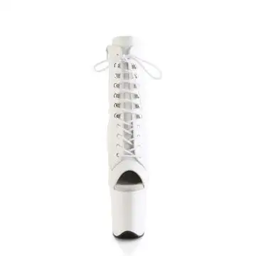 Bílé sexy kozačky FLAM1021/WPU/M | FLAMINGO-1021 Pleaser - zepředu