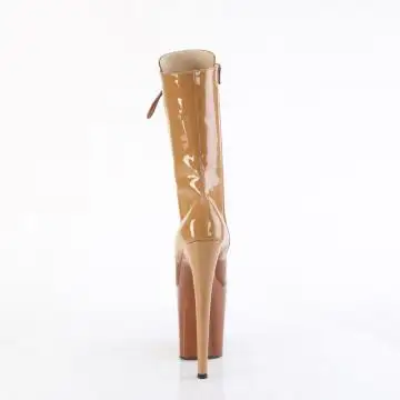 Karamelové kozačky na pole dance FLAM1054DC/TF-CL/M | FLAMINGO-1054DC Pleaser - zezadu