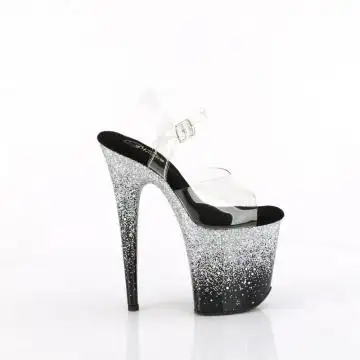 Stříbrné sexy boty FLAM808SS/C/B-SG | FLAMINGO-808SS Pleaser - z vnějšku