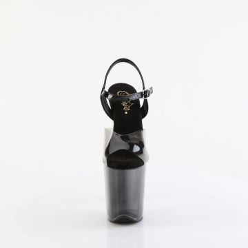 Sandály pro pole dance Pleaser FLAM808T-1/SK-B/B-C | FLAMINGO-808T-1 Pleaser - zepředu Sandály pro pole dance Pleaser FLAM808T-1/SK-B/B-C | FLAMINGO-808T-1 Pleaser - zepředu