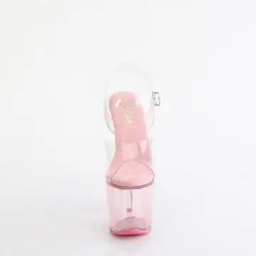 Růžové sexy boty Pleaser na podpatku LOVESK708T/C/BP | LOVESICK-708T Pleaser - zepředu