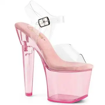 Růžové sexy boty Pleaser na podpatku LOVESK708T/C/BP | LOVESICK-708T Pleaser