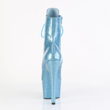 ADO1020GP/BBG/M modré taneční kozačky | ADORE-1020GP Pleaser - zezadu ADO1020GP/BBG/M modré taneční kozačky | ADORE-1020GP Pleaser - zezadu