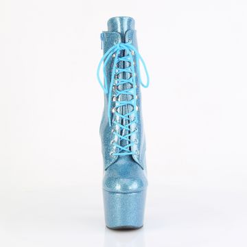 ADO1020GP/BBG/M modré taneční kozačky | ADORE-1020GP Pleaser - zepředu ADO1020GP/BBG/M modré taneční kozačky | ADORE-1020GP Pleaser - zepředu