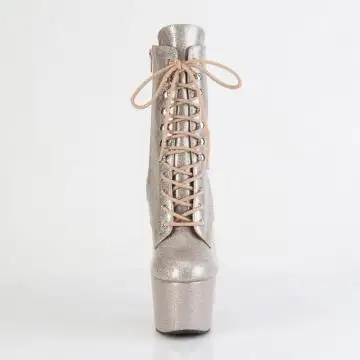 ADO1020GP/CHAG/M šampaň taneční kozačky | ADORE-1020GP Pleaser - zepředu