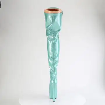 Azurové sexy kozačky ADO3020GP/AQG/M | ADORE-3020GP Pleaser - zezadu