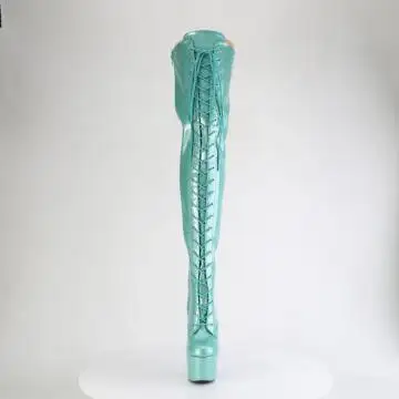Azurové sexy kozačky ADO3020GP/AQG/M | ADORE-3020GP Pleaser - zepředu