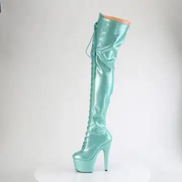 Azurové sexy kozačky ADO3020GP/AQG/M | ADORE-3020GP Pleaser - z vnitřku