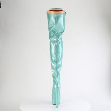 Azurové sexy kozačky ADO3020GP/AQG/M | ADORE-3020GP Pleaser - zezadu