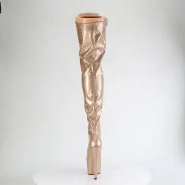 Zlaté sexy kozačky ADO3020GP/GG/M | ADORE-3020GP Pleaser - zezadu