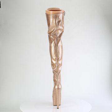 Zlaté sexy kozačky ADO3020GP/GG/M | ADORE-3020GP Pleaser - zezadu