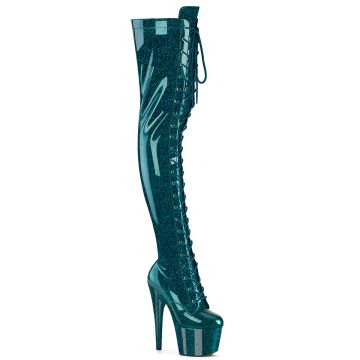 Modré sexy kozačky ADO3020GP/TLG/M | ADORE-3020GP Pleaser Modré sexy kozačky ADO3020GP/TLG/M | ADORE-3020GP Pleaser
