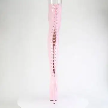 Růžové erotické kozačky ADO3850/BP/M | ADORE-3850 Pleaser - zezadu