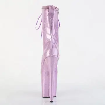 Lila pole dance kozačky FLAM1040GP/LLG/M | FLAMINGO-1040GP Pleaser - zezadu