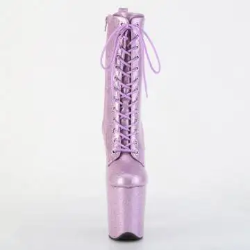 Lila pole dance kozačky FLAM1040GP/LLG/M | FLAMINGO-1040GP Pleaser - zepředu