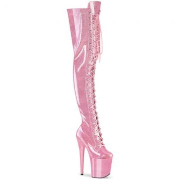 FLAMINGO-3020GP | Růžové erotické kozačky FLAM3020GP/BPG/M Pleaser