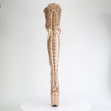 Zlaté erotické kozačky FLAM3020GP/GG/M | FLAMINGO-3020GP Pleaser - zepředu Zlaté erotické kozačky FLAM3020GP/GG/M | FLAMINGO-3020GP Pleaser - zepředu