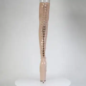 Tělové erotické kozačky FLAM3850/ND/M | FLAMINGO-3850 Pleaser - zezadu