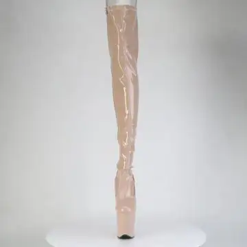 Tělové erotické kozačky FLAM3850/ND/M | FLAMINGO-3850 Pleaser - zepředu