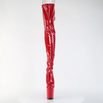 Červené erotické kozačky FLAM3850/R/M | FLAMINGO-3850 Pleaser - zepředu Červené erotické kozačky FLAM3850/R/M | FLAMINGO-3850 Pleaser - zepředu