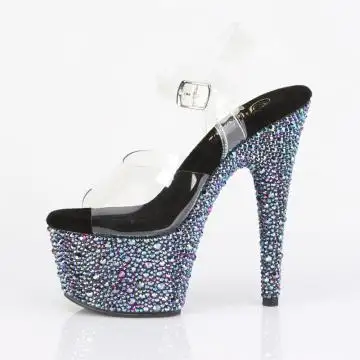 Luxusní sexy boty na podpatku BEJ708MS/C-B/BMCRS | BEJEWELED-708MS Pleaser - z vnitřku