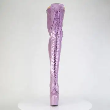 Levandulové sexy kozačky ADO3020GP/LLG/M | ADORE-3020GP Pleaser - zepředu