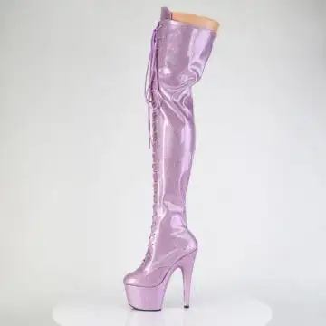Levandulové sexy kozačky ADO3020GP/LLG/M | ADORE-3020GP Pleaser - z vnitřku