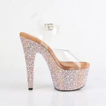 Luxusní sexy boty Pleaser BEJ708MS/C/ROGLDRS | BEJEWELED-708MS Pleaser - z vnějšku