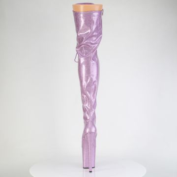 Fialové erotické kozačky FLAM3020GP/LLG/M | FLAMINGO-3020GP Pleaser - zezadu Fialové erotické kozačky FLAM3020GP/LLG/M | FLAMINGO-3020GP Pleaser - zezadu