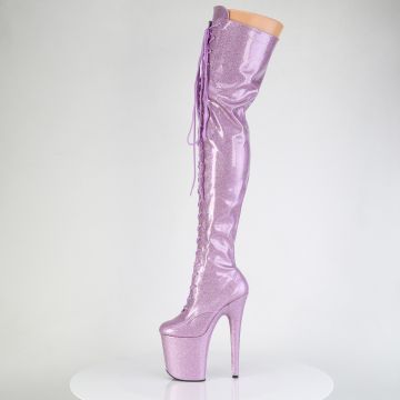 Fialové erotické kozačky FLAM3020GP/LLG/M | FLAMINGO-3020GP Pleaser - z vnitřku Fialové erotické kozačky FLAM3020GP/LLG/M | FLAMINGO-3020GP Pleaser - z vnitřku