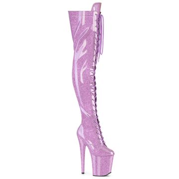 Fialové erotické kozačky FLAM3020GP/LLG/M | FLAMINGO-3020GP Pleaser Fialové erotické kozačky FLAM3020GP/LLG/M | FLAMINGO-3020GP Pleaser