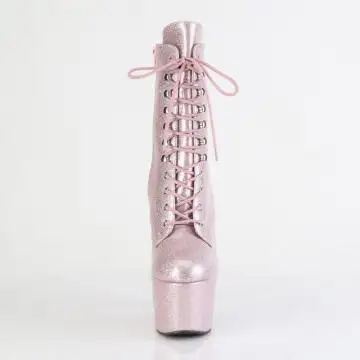 ADO1020GP/BLPG/M růžové taneční kozačky | ADORE-1020GP Pleaser - zepředu