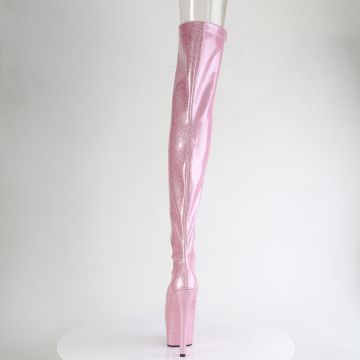 Růžové erotické kozačky ADO3021GP/BPG/M | ADORE-3021GP Pleaser - zezadu