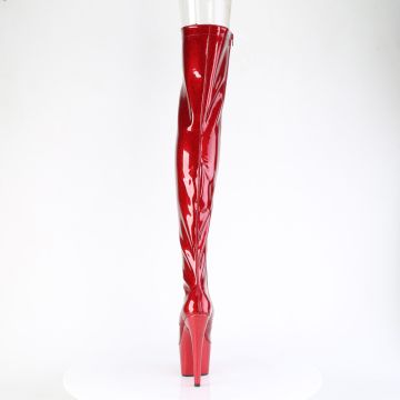 Červené sexy kozačky ADO3021GP/RG/M | ADORE-3021GP Pleaser - zezadu Červené sexy kozačky ADO3021GP/RG/M | ADORE-3021GP Pleaser - zezadu