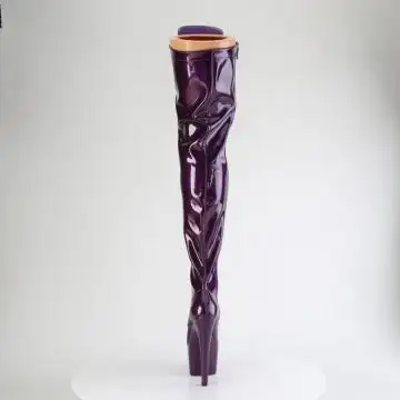 Fialové sexy kozačky ADO3020GP/PPG/M | ADORE-3020GP Pleaser - zezadu