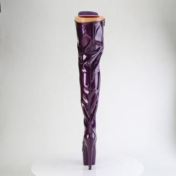 Fialové sexy kozačky ADO3020GP/PPG/M | ADORE-3020GP Pleaser - zezadu Fialové sexy kozačky ADO3020GP/PPG/M | ADORE-3020GP Pleaser - zezadu