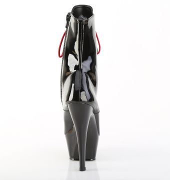 Černé kozačky KISS1020-1/B/M | KISS-1020-1 Pleaser - zezadu Černé kozačky KISS1020-1/B/M | KISS-1020-1 Pleaser - zezadu