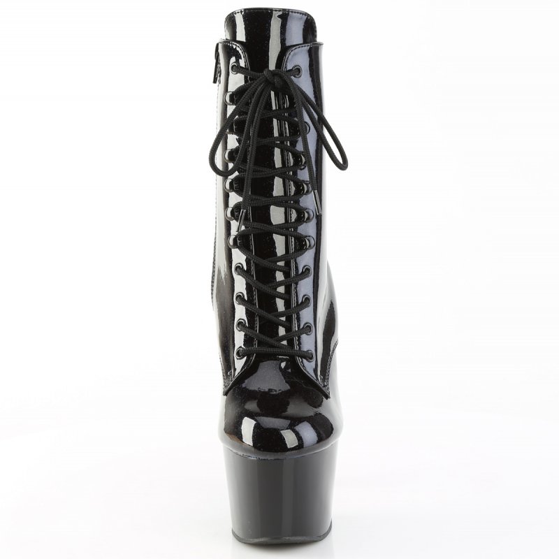 ADORE-1020blg Černé sexy kozačky | ADORE-1020BLG Pleaser - zepředu