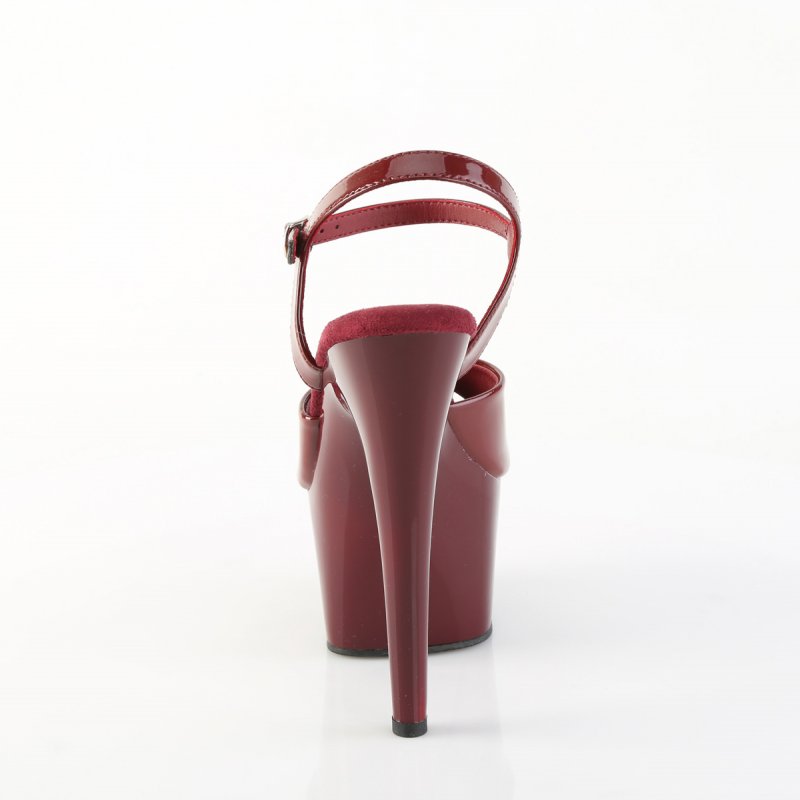 Rudé sexy sandály ADO709/BY/M | ADORE-709 Pleaser - zezadu