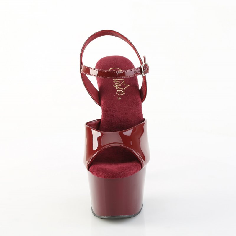 Rudé sexy sandály ADO709/BY/M | ADORE-709 Pleaser - zepředu