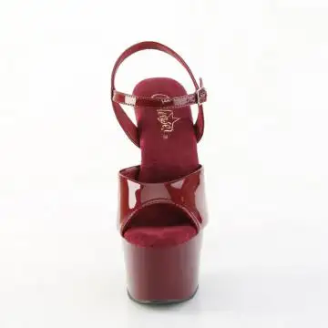 Rudé sexy sandály ADO709/BY/M | ADORE-709 Pleaser - zepředu